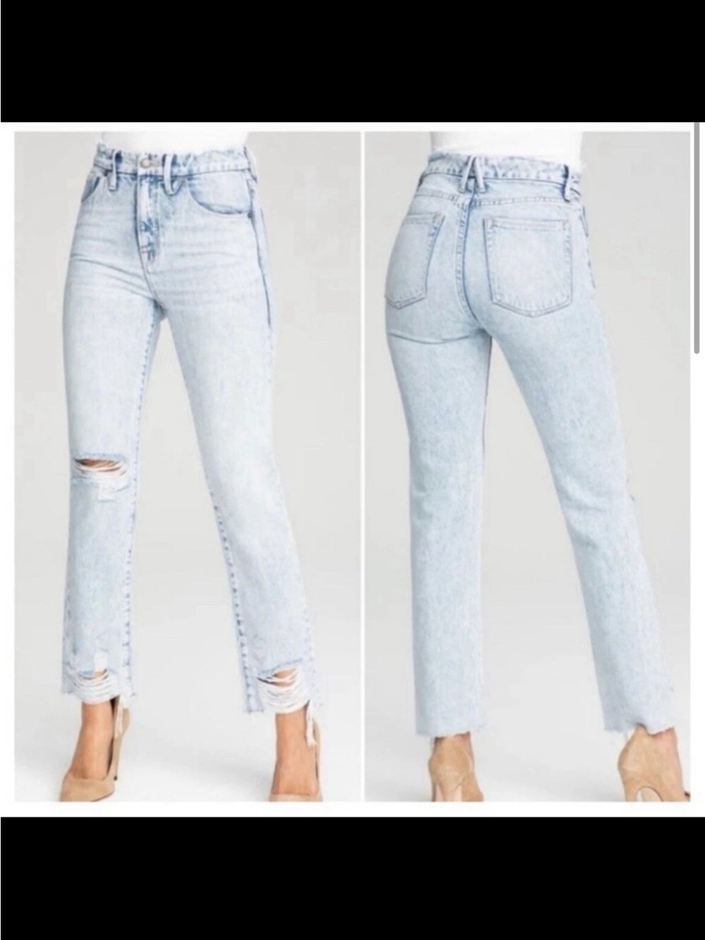 Good American GOOD CLASSIC HIGH RISE JEANS GCCU859T BLUE539 Size 6/28 90’s